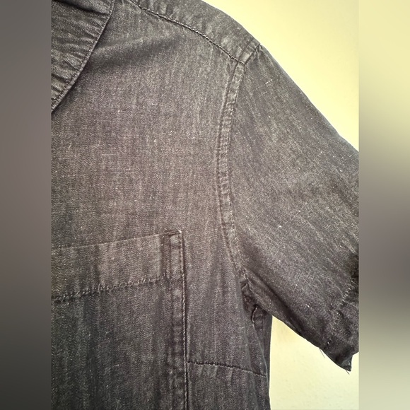 Bridge & Burn Mosby Jumpsuit Coveralls Denim Blue Linen Cotton Size Small EUC - Picture 7 of 9